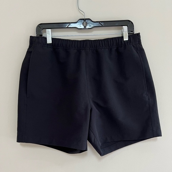 Theory Jace Splash Seer Swim Shorts in Black, size M - Picture 4 of 10
